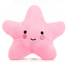 Load image into Gallery viewer, Stuffed Toy Squeaker Squeaky Plush Sound Fruits Vegetables watermelon stars Feeding Carrot Banana
