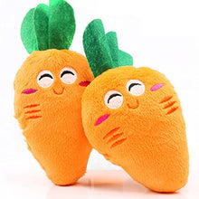 Load image into Gallery viewer, Stuffed Toy Squeaker Squeaky Plush Sound Fruits Vegetables watermelon stars Feeding Carrot Banana