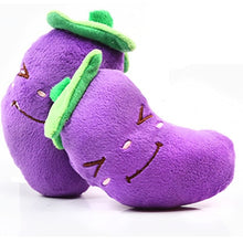 Load image into Gallery viewer, Stuffed Toy Squeaker Squeaky Plush Sound Fruits Vegetables watermelon stars Feeding Carrot Banana