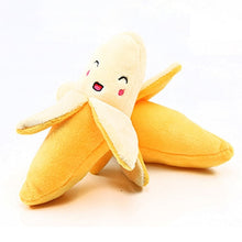 Load image into Gallery viewer, Stuffed Toy Squeaker Squeaky Plush Sound Fruits Vegetables watermelon stars Feeding Carrot Banana