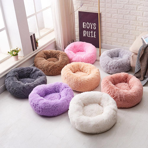 Soft Dog Bed Washable Long Plush Dog Kennel Cat House Mats Sofa For Dog Chihuahua Dog Basket Warm Pet Bed