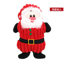 Load image into Gallery viewer, New Christmas Pet Dog Toys Santa Claus Toys Chew Squeaker Pet Plush Toys For Dogs Cute Biting Rope Sound Toys Pet Cat Doll
