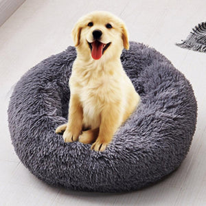 Round Dog Bed Washable Pet Cat Bed Dog Breathable Lounger Sofa for Small Medium Dogs Super Soft Plush Pads Products for Dog Bed