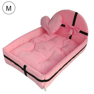 Cute Plush Cushion Pet Dog House Nest With Mat Warm Small Medium Dogs Pet Removable Mattress Cat Bed Dog Puppy Kennel