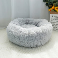 Load image into Gallery viewer, Warm Fleece Dog Bed Round Pet Cushion For Small Medium Large Dogs Cat Long Plush Winter Dog Kennel Puppy Mat Bed Lounger Sofa