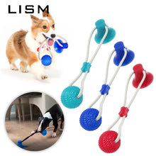 Load image into Gallery viewer, Suction Cup Dog Toys TPR Ball Pet Toothbrush Chewing Rubber Dog Toys Elastic Ropes Match Push Pull Game for Dogs Pet Puppy Ball