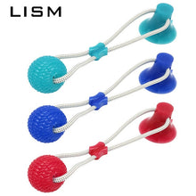 Load image into Gallery viewer, Suction Cup Dog Toys TPR Ball Pet Toothbrush Chewing Rubber Dog Toys Elastic Ropes Match Push Pull Game for Dogs Pet Puppy Ball