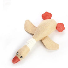 Load image into Gallery viewer, Cute cat dog toy pet chewing toy cartoon biting linen wild goose snoring toy puppy dog toy free product
