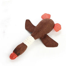 Load image into Gallery viewer, Cute cat dog toy pet chewing toy cartoon biting linen wild goose snoring toy puppy dog toy free product