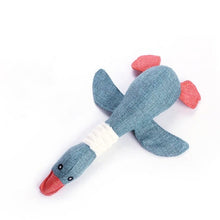 Load image into Gallery viewer, Cute cat dog toy pet chewing toy cartoon biting linen wild goose snoring toy puppy dog toy free product