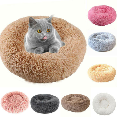 Super Soft Dog Bed Long Plush Pet Kennel Deep Sleeping Dogs Cats House Mats Sofa For Puppy Chihuahua Pug Basket Pets Beds Pads