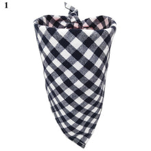 Load image into Gallery viewer, Fashion Plaid Adjustable Pet Dog Puppy Cat Neck Scarf Bandana Neck Decor 100% Cotton Collar Neckerchief For Dog Accessories