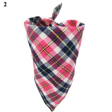 Load image into Gallery viewer, Fashion Plaid Adjustable Pet Dog Puppy Cat Neck Scarf Bandana Neck Decor 100% Cotton Collar Neckerchief For Dog Accessories