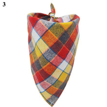Load image into Gallery viewer, Fashion Plaid Adjustable Pet Dog Puppy Cat Neck Scarf Bandana Neck Decor 100% Cotton Collar Neckerchief For Dog Accessories