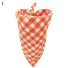 Load image into Gallery viewer, Fashion Plaid Adjustable Pet Dog Puppy Cat Neck Scarf Bandana Neck Decor 100% Cotton Collar Neckerchief For Dog Accessories