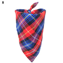 Load image into Gallery viewer, Fashion Plaid Adjustable Pet Dog Puppy Cat Neck Scarf Bandana Neck Decor 100% Cotton Collar Neckerchief For Dog Accessories