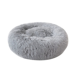 Kennel Pet Dog Bed Warm Dog House Soft Round Dog Bed  Long Plush Puppy Cushion Nest Comfortable Pet Bed Mat