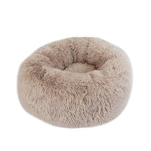 Load image into Gallery viewer, Kennel Pet Dog Bed Warm Dog House Soft Round Dog Bed  Long Plush Puppy Cushion Nest Comfortable Pet Bed Mat