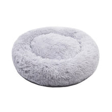 Load image into Gallery viewer, Kennel Pet Dog Bed Warm Dog House Soft Round Dog Bed  Long Plush Puppy Cushion Nest Comfortable Pet Bed Mat