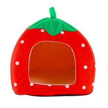 Load image into Gallery viewer, Creative Kennel Cat Nest Teddy dog Fruit Banana Strawberry Pineapple watermelon cotton bed warm pet Products Foldable Dog house