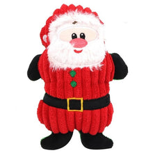 Load image into Gallery viewer, New Christmas Santa Claus Pet Dog Toys Chew Squeaker Pet Plush Toys For Dogs Cute Biting Rope Sound Toys